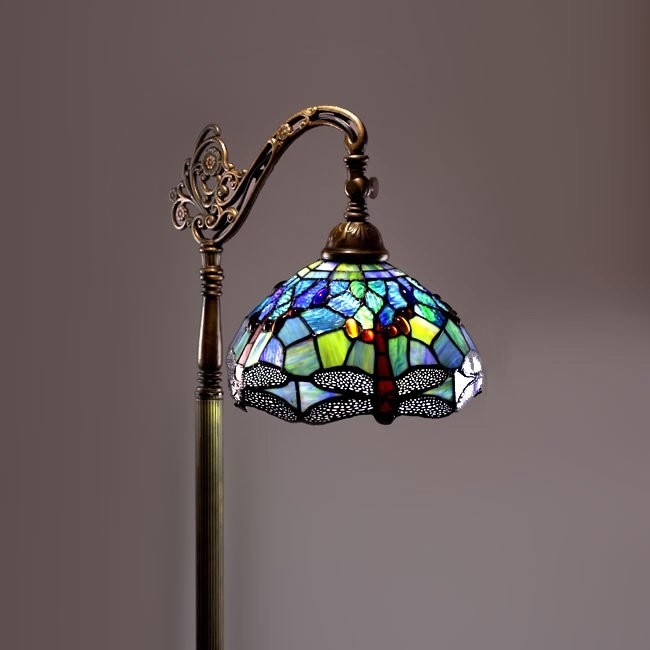 tiffany floor lamp dragonfly design